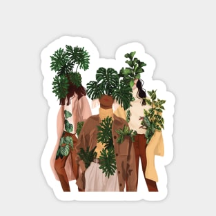 Plant Head, Girls Illustration 8 Sticker